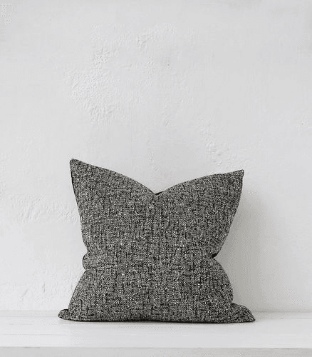 Tweed Cushion / Feather Inner / Mocha