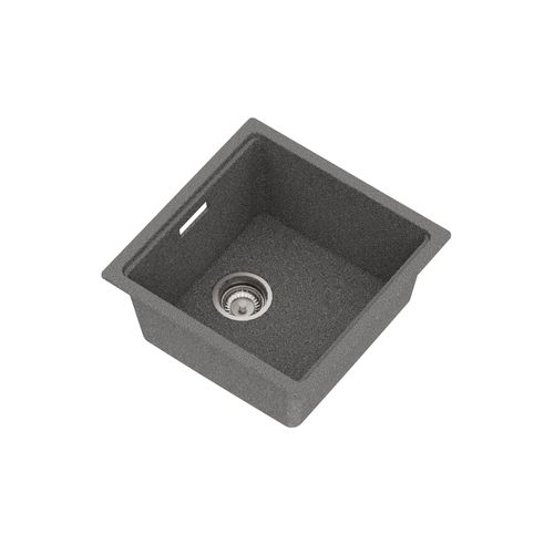 Una Composite 40 Single Sink Matt Grey