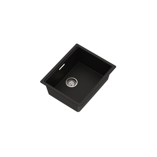 Una Composite 50 Single Sink Matt Black