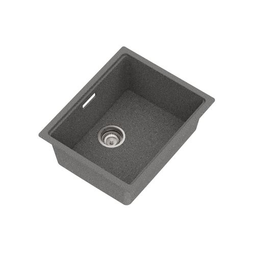 Una Composite 50 Single Sink Matt Grey