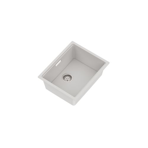 Una Composite 50 Single Sink Matt White