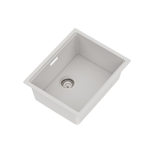 Una Composite 50 Single Sink Matt White