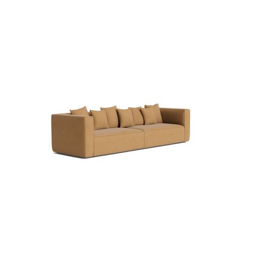Block 4 Seater Sofa - Fossil Fawn