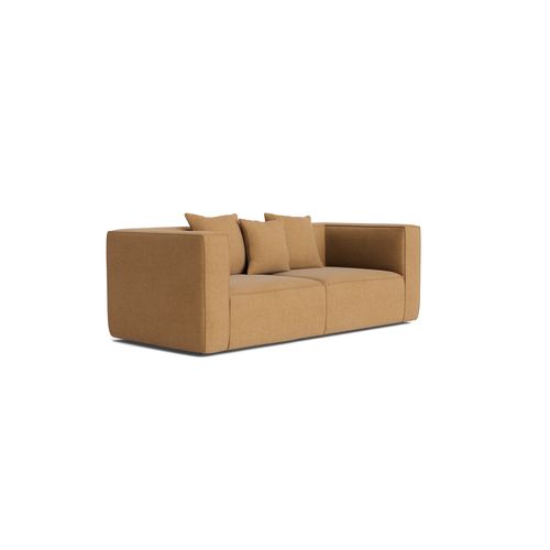 Block 2 Seater Sofa - Fossil Fawn