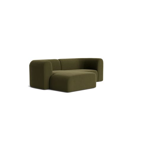 Berg 3 Seater LHF Chaise Sofa - Eden Leaf