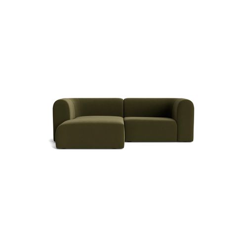 Berg 3 Seater LHF Chaise Sofa - Eden Leaf