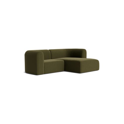 Berg 3 Seater RHF Chaise Sofa - Eden Leaf
