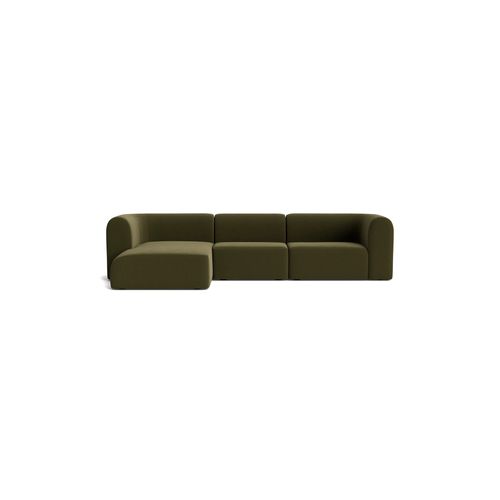 Berg 4 Seater LHF Chaise Sofa - Eden Leaf