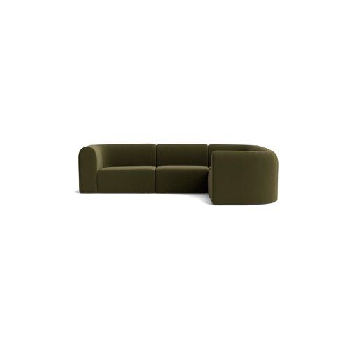 Berg RHF Closed Chaise Sofa - Eden Leaf