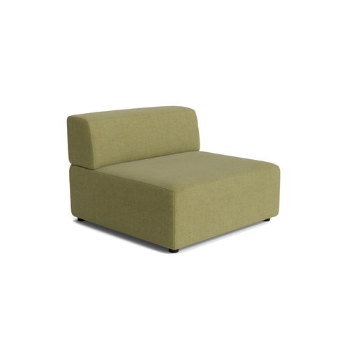 Stretch Armless Middle Module - Fossil Eucalyptus