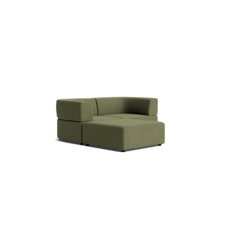 Stretch 3 Seater Chaise Sofa - Corduroy Forest