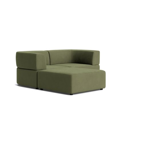 Stretch 3 Seater Chaise Sofa - Corduroy Forest
