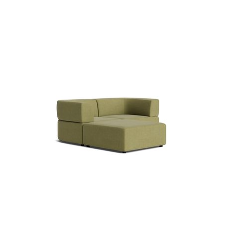 Stretch 3 Seater Chaise Sofa - Fossil Eucalyptus
