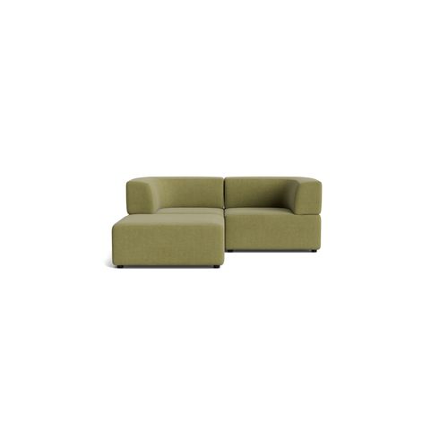 Stretch 3 Seater Chaise Sofa - Fossil Eucalyptus