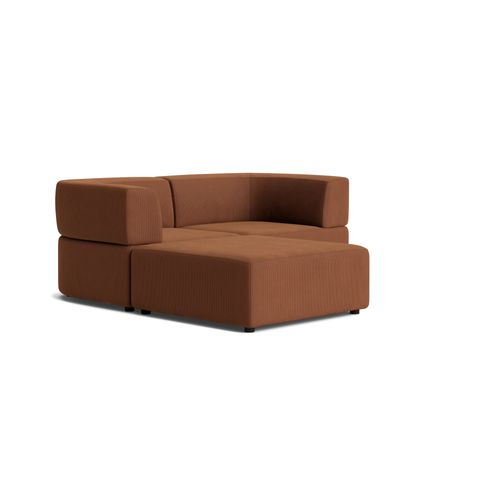 Stretch 3 Seater Chaise Sofa - Corduroy Cocoa