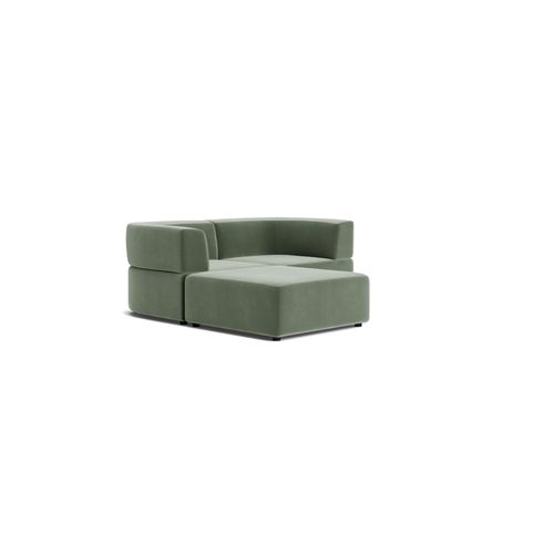 Stretch 3 Seater Chaise Sofa - Opal Ocean