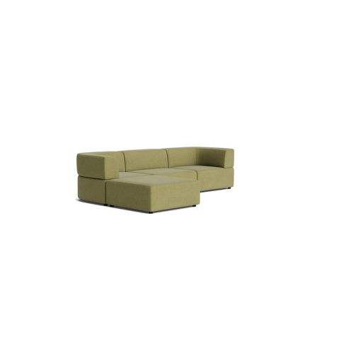 Stretch 4 Seater Chaise Sofa - Fossil Eucalyptus