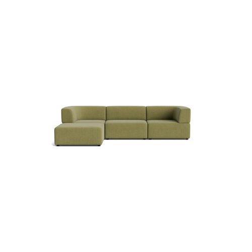 Stretch 4 Seater Chaise Sofa - Fossil Eucalyptus
