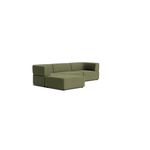 Stretch 4 Seater Chaise Sofa - Corduroy Forest
