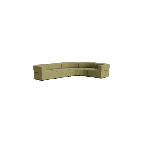Stretch Angled Corner Sofa - Fossil Eucalyptus