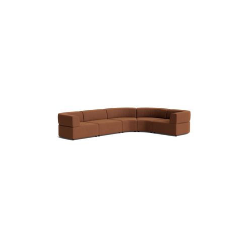 Stretch Angled Corner Sofa - Corduroy Cocoa