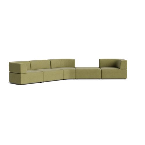 Stretch Large Angled Gap Sofa - Fossil Eucalyptus