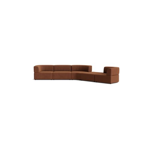 Stretch Large Angled Gap Sofa - Corduroy Cocoa