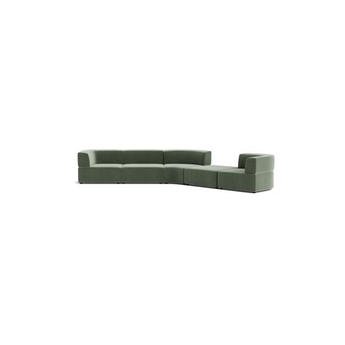 Stretch Large Angled Gap Sofa - Opal Ocean