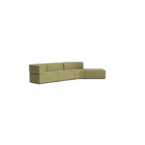 Stretch Open Angled Sofa - Fossil Eucalyptus