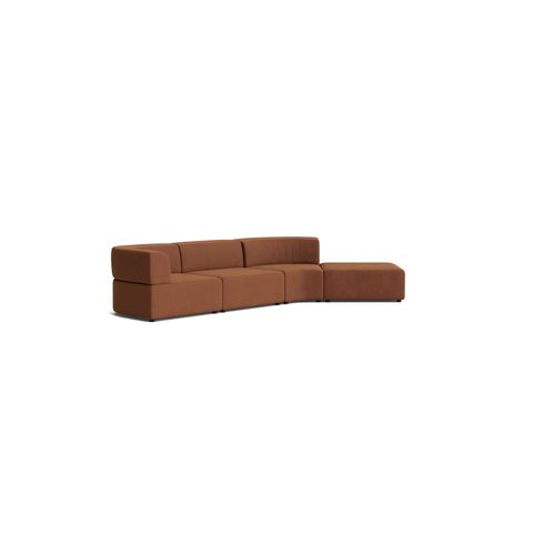 Stretch Open Angled Sofa - Corduroy Cocoa