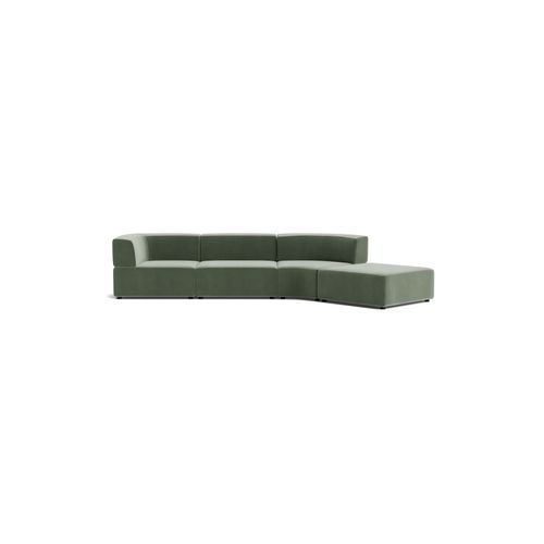 Stretch Open Angled Sofa - Opal Ocean
