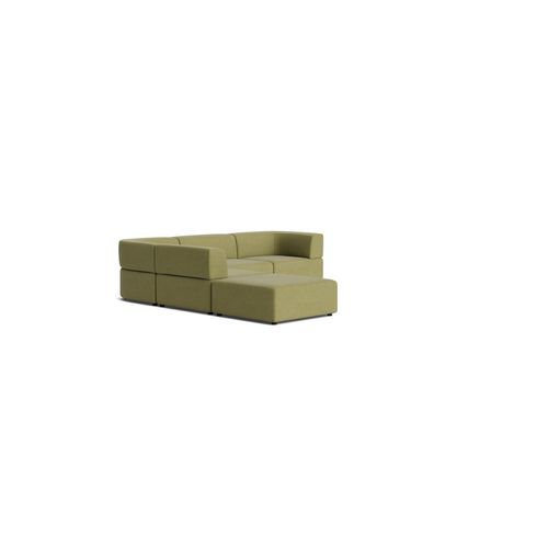 Stretch Open Corner Sofa - Fossil Eucalyptus