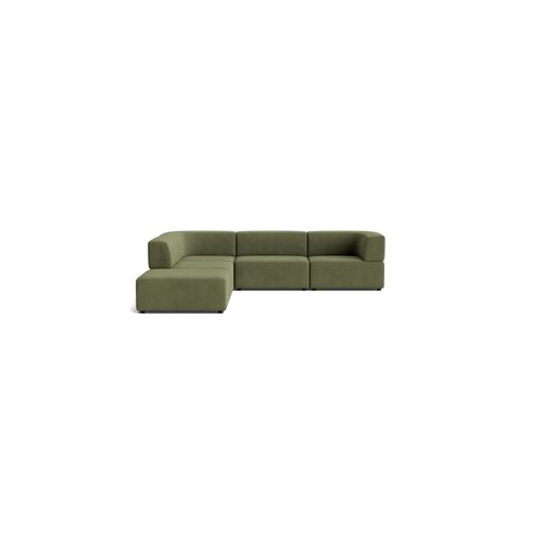 Stretch Open Corner Sofa - Corduroy Forest