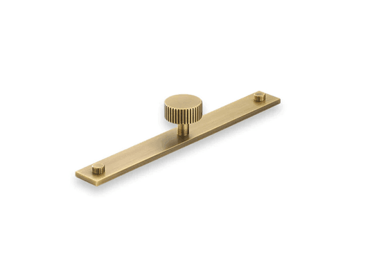 Armac Martin - Mix2 Straight Knurled Knob with Plate