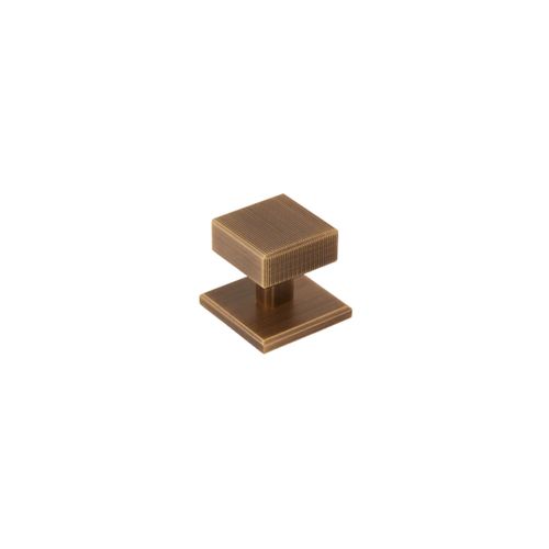Armac Martin - Digbeth Square Cabinet Knob with Plate