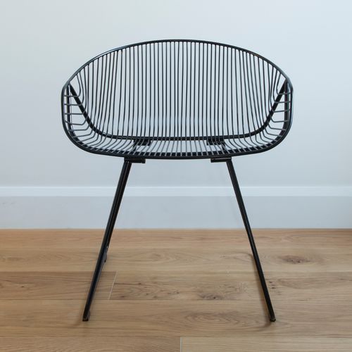 Portobello Chair Stainless Steel - Black