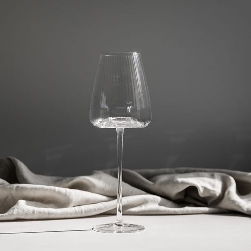 Melted Crystal White Wine Glass- Set of 4