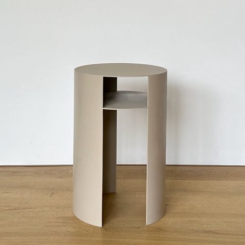 Waipuna Table – Stainless Steel - Putty