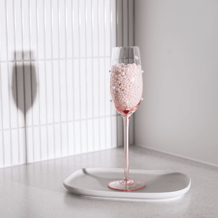 The Perfect Pearl Champagne Flute - Set of 4 Blush