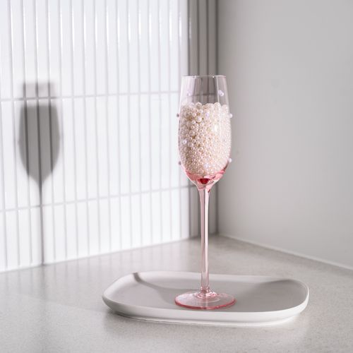 The Perfect Pearl Champagne Flute - Set of 4 Blush