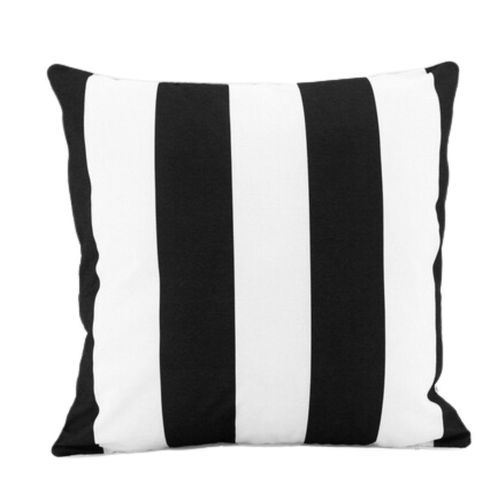 Black Stripe Outdoor Cushion 50x50cm (in store only)