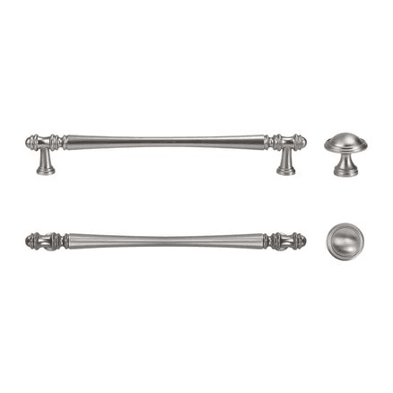 KT&CO Hampton style kitchen handles Toorak brushed nick