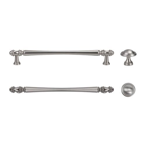 KT&CO Hampton style kitchen handles Toorak brushed nick