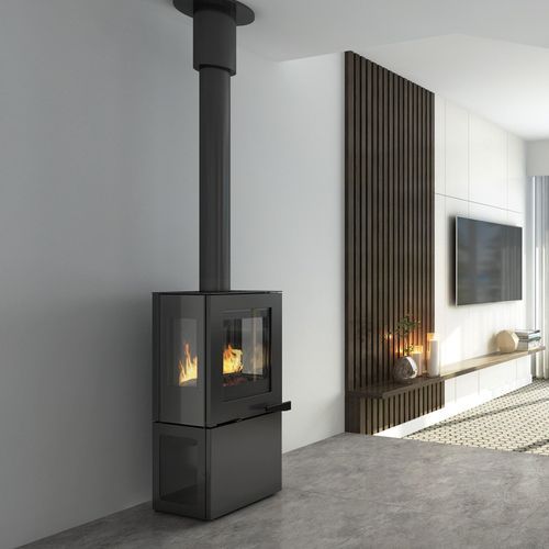 Visionline Pera Freestanding 3 x Sided Wood Fireplace
