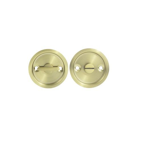 Lockwood Cavity Slider Privacy Set - Satin Brass PVD