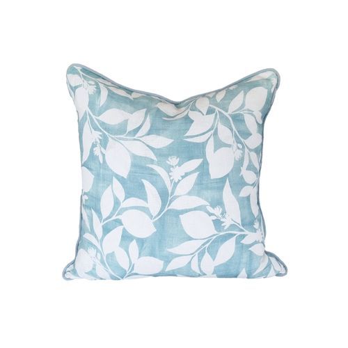 Valla Blue Linen Cushion 55 x 55