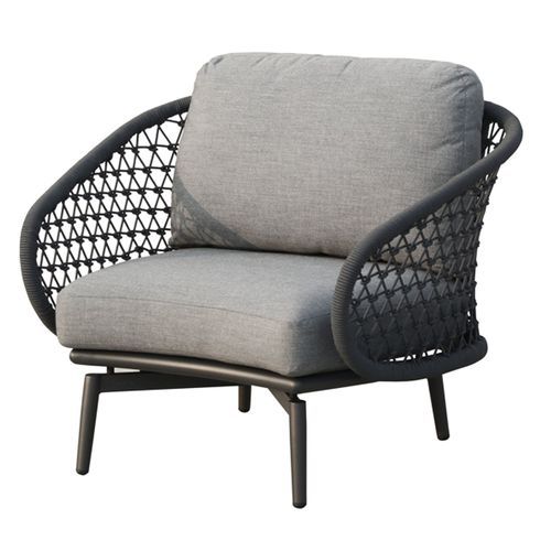 Verona Outdoor Lounge Chair - Charcoal