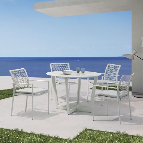Verona Outdoor Dining Chair - Light Grey