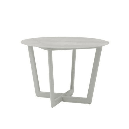 Verona Round Outdoor Dining Table - Light Grey
