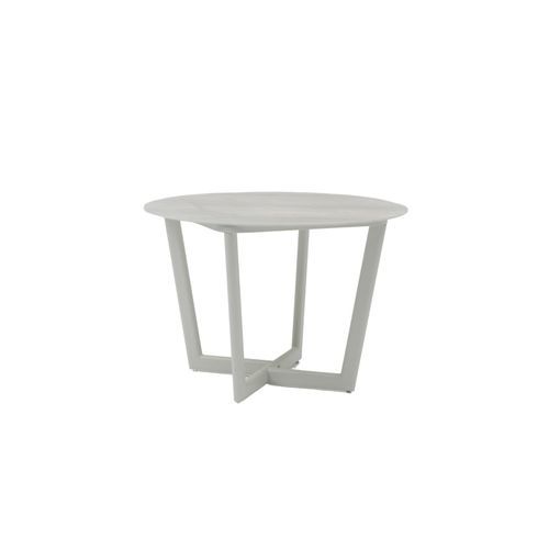 Verona Round Outdoor Dining Table - Light Grey